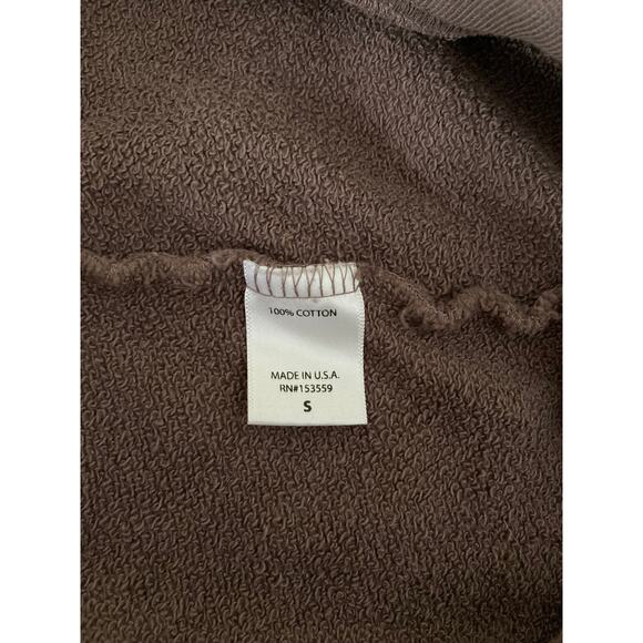 It is well women's everyday brown cotton sweatshirt made in USA, size small - Picture 10 of 12
